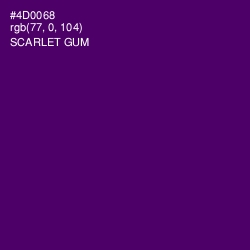 #4D0068 - Scarlet Gum Color Image